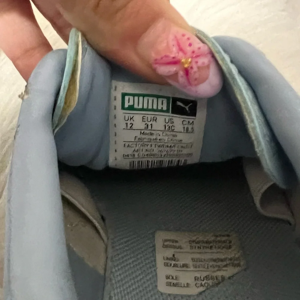 💗 Puma - Kids Blue Sneakers‎ with Bows